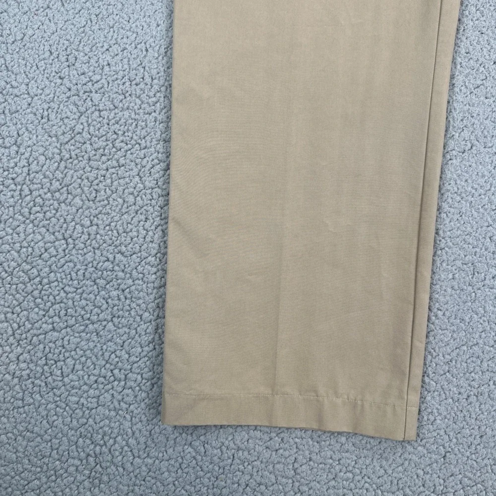 Dunning Golf Pants Men 36x29 Beige Straight Coolmax Stretch Pockets Logo